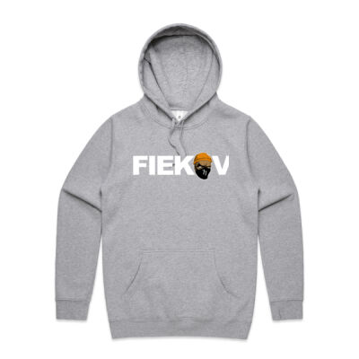 Unisex Stencil Fiekovi Hoodie - Grey Thumbnail